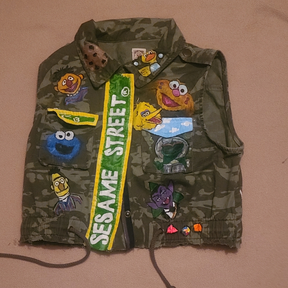 A custom sesame street vest